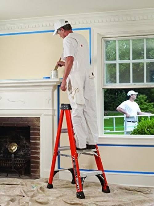 6foot Fiberglass Step Ladder, 375pound Capacity C806746