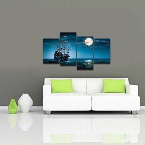 4 Piece Framed Seascape Artwork I387526