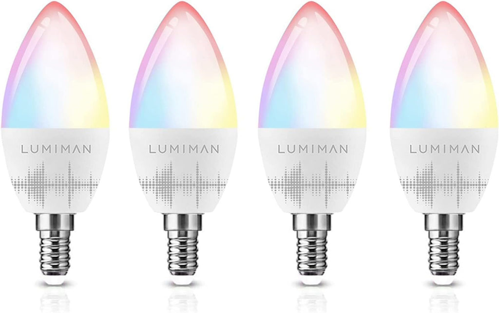 Smart Candelabra Bulb LED RGBCW E12 WiFi 6 Pack L588570