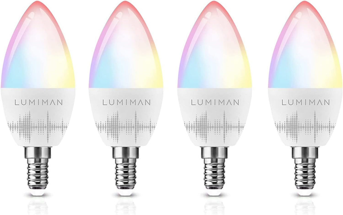 Smart Candelabra Bulb LED RGBCW E12 WiFi 6 Pack L588570