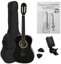 Black Classical Guitar Starter Pack with Gig Bag X9312