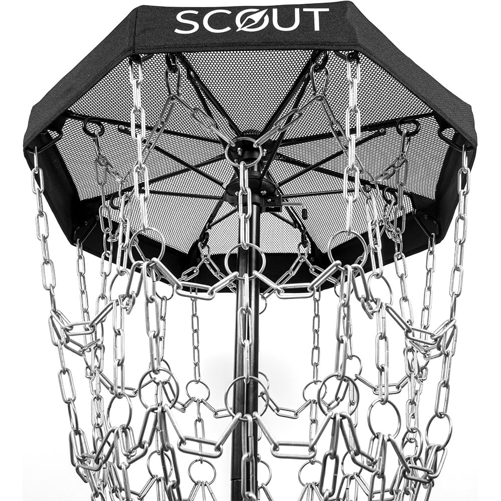 Portable Disc Golf Basket with 16 Chains Z318583
