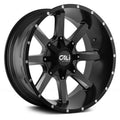 Satin Black/Milled Spokes 20x9 5-127/5-139.7 18mm 87mm Wheels U70995