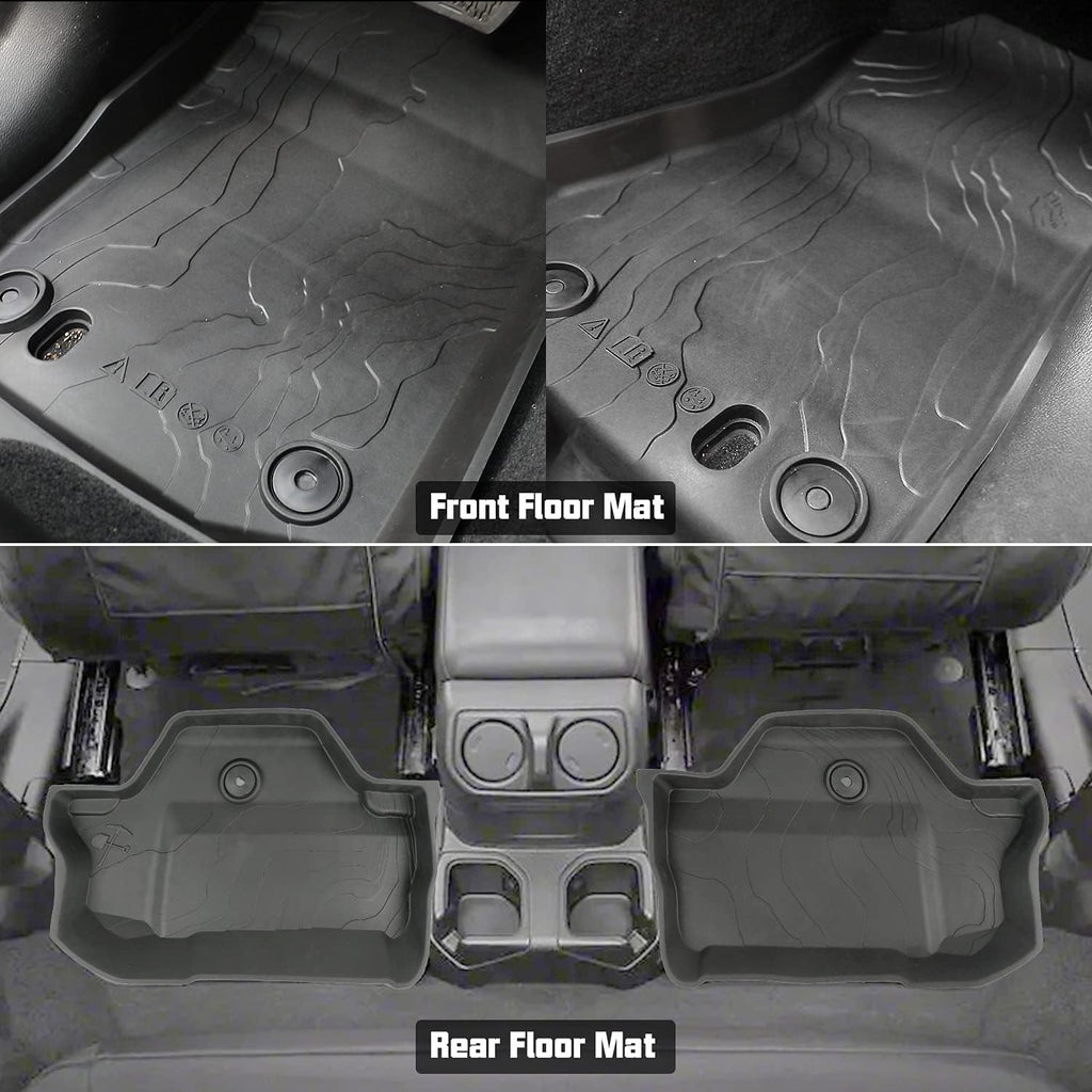 Black 2 Door TPE Floor Mats Set D55608