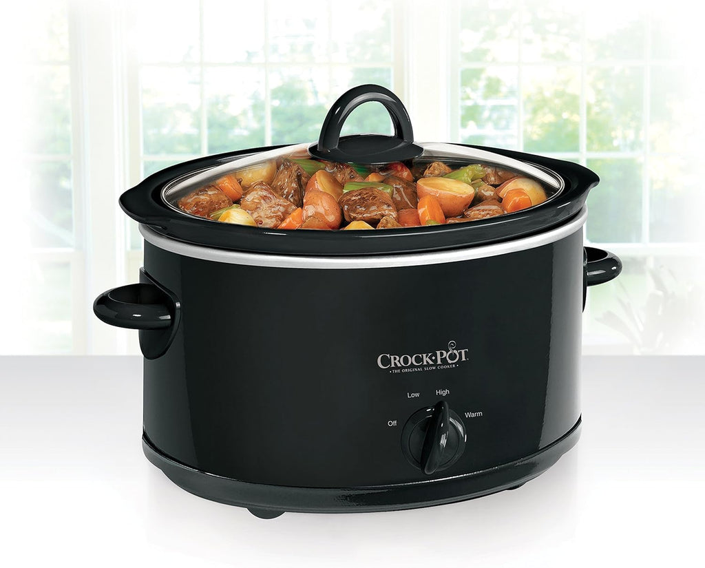 Black 4-Quart Manual Slow Cooker V508