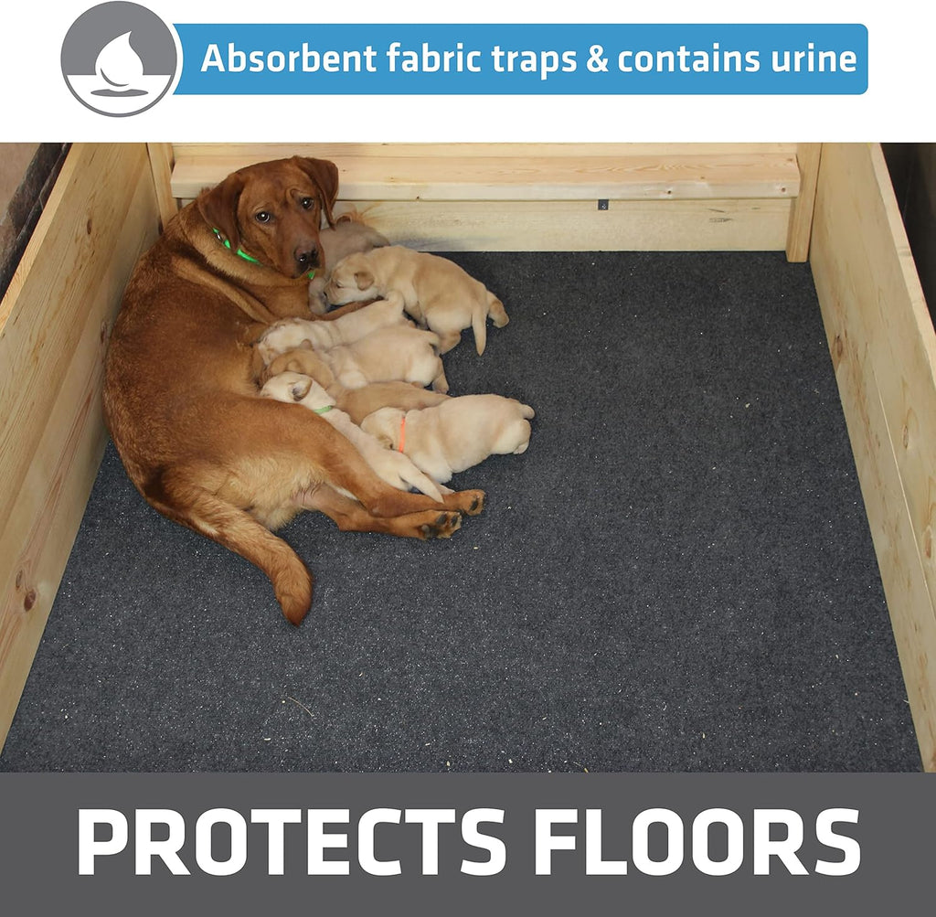 Whelping Box Liner Mat, Washable Reusable Dog Puppy Pee Pad, Absorbent Waterproof Durable, 48 x 100 R3343