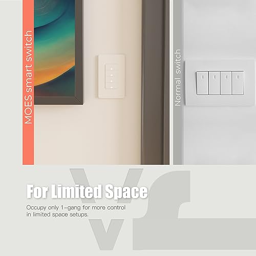 Zigbee Smart Switches, No Neutral Wire, Single Pole Light Switch P57762