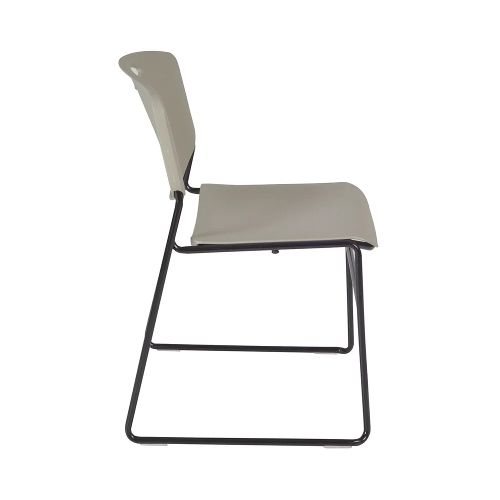 48" Square Breakroom Table & 4 Stack Chairs N8152