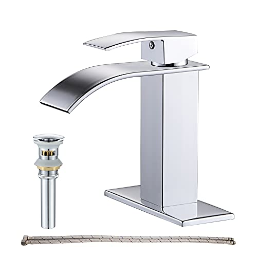 Brushed Nickel Waterfall Vessel Sink Faucet H908838