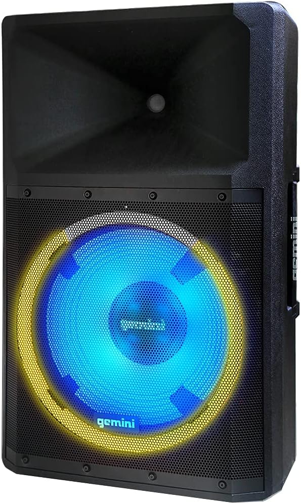 Bluetooth 2200W Peak Speaker with 15 Inch Woofer and LED Party Lights X13538