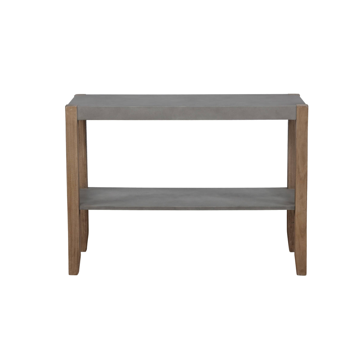 Faux Concrete and Wood Sofa Console Table D898552
