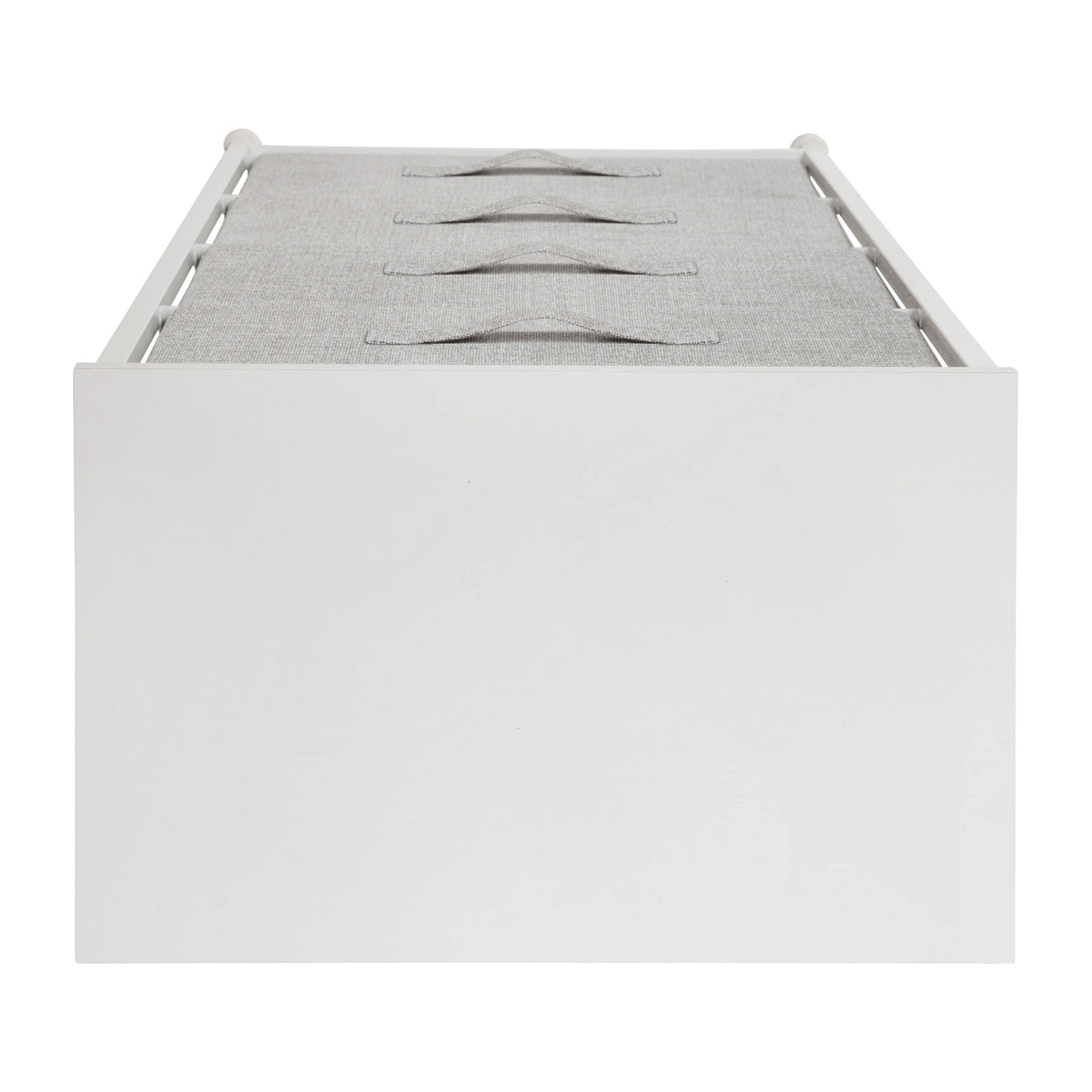 White 4 Drawer Fabric Storage Dresser D385