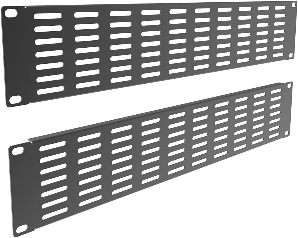 5 Pack 1U Brush Cable Manager Horizontal Rack Mount Cable Management Strip Panel T111464