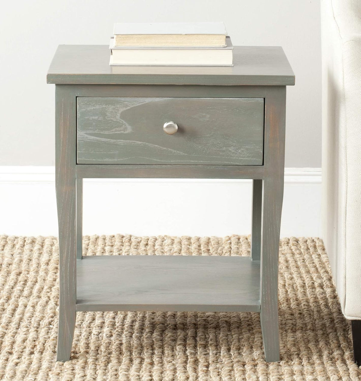 French Grey End Table H920