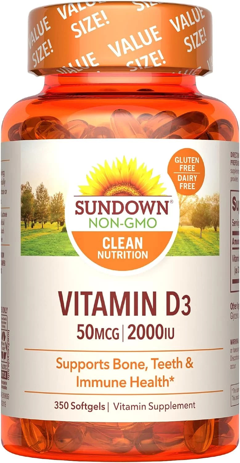 Vitamin D3 2000 IU 350 Softgels F58607