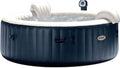 Blue 6 Person Inflatable Portable Heated Round Hot Tub Spa 85-inch x 28-inch F172