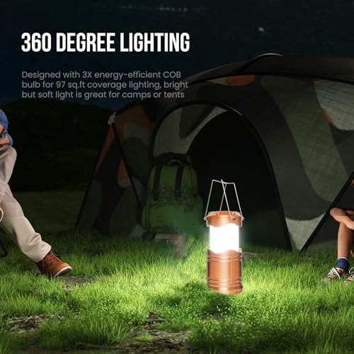 4 Pack Gray LED Camping Lantern X297