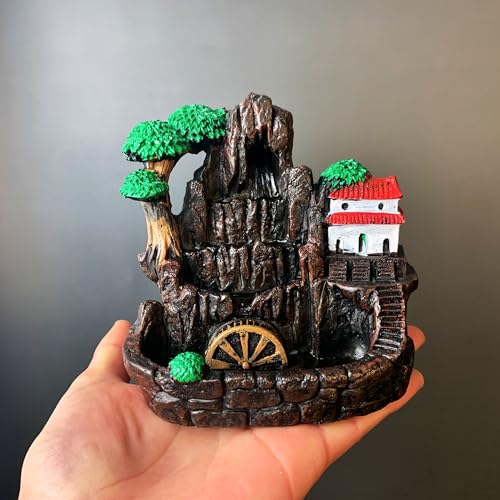 Incense Holder Resin Reflux Waterwheel Incense Burner T4260