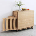 Solid Wood Dining Table Set with 4 Chairs U407994