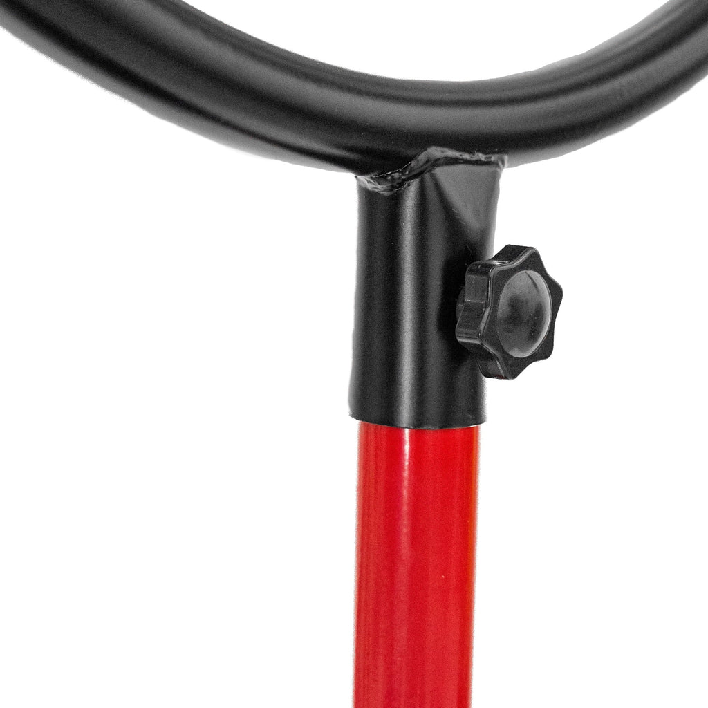 16 inch High Velocity Stand Fan Red & Black Q354653