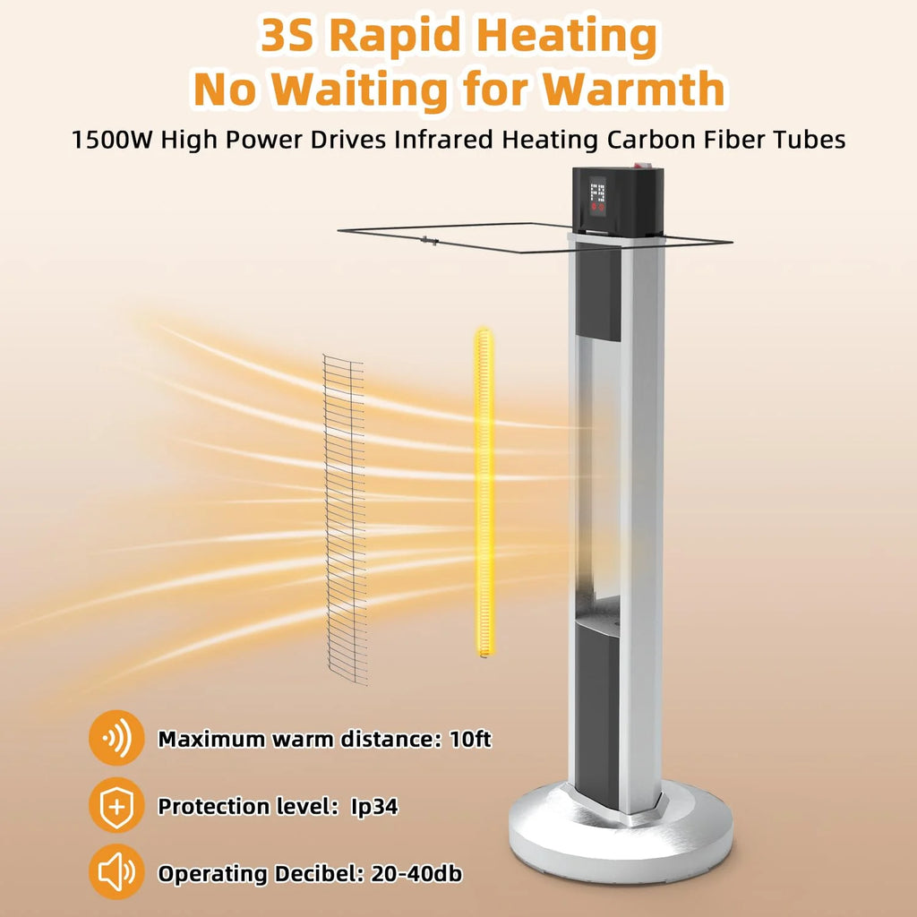 1500W Infrared Electric Patio Heater I19773