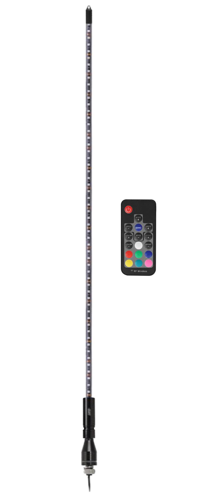 RGB LED Whip Antenna 6ft O848568