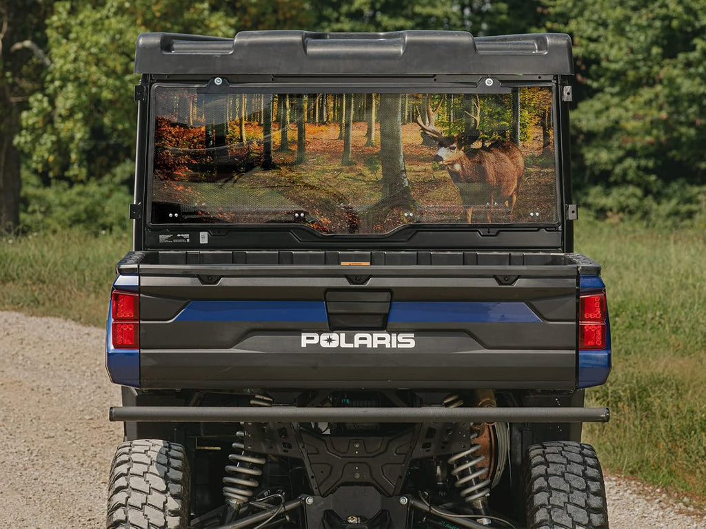 Deer Print 1/4" Thick Polycarbonate Rear Windshield M1842