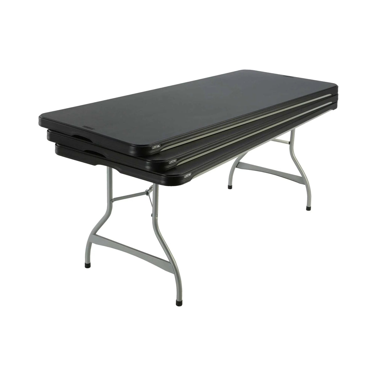 Black 6 Foot Folding Tables 4 Pack C316749