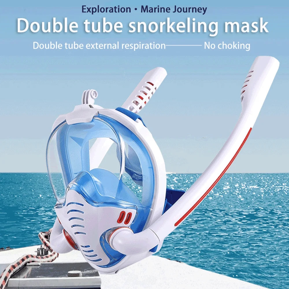 Snorkeling Diving Goggles with Silicone Double Tube B5333