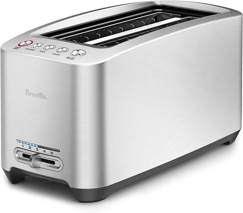 Brushed Stainless Steel 4-Slice Long Slot Toaster T5840