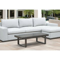 Brown Aluminum Patio Cocktail Table S8430