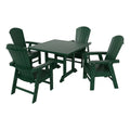 5-Piece Square Table and Adirondack Chair Dining Set X531