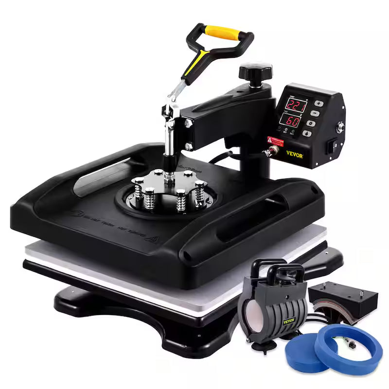 15 in. x 15 in. 5 in 1 Heat Press Machine Black A476935