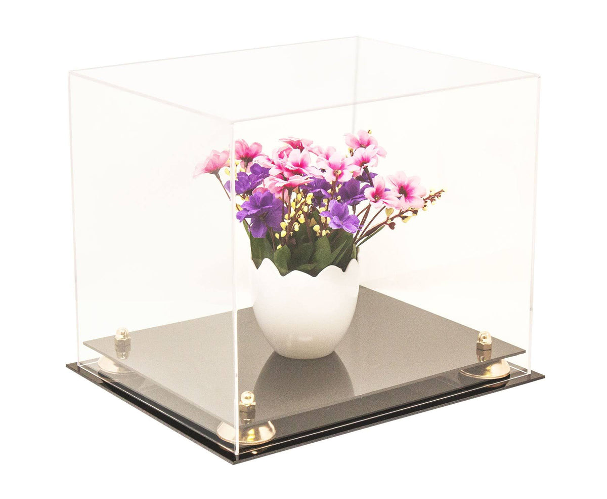 Clear Acrylic Display Case with Black Risers S4705