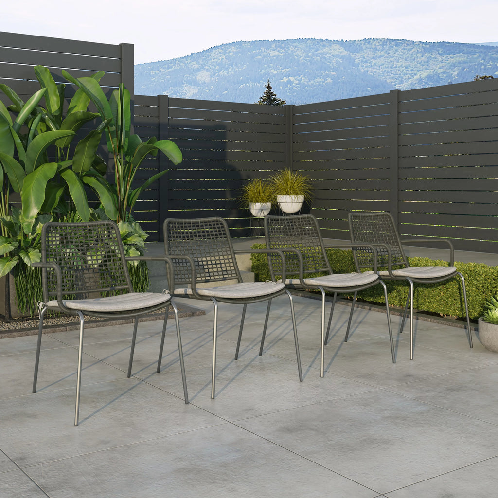 9 Pieces Teak Rectangular Outdoor Dining Set K206