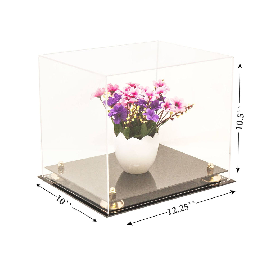 Clear Acrylic Display Case with Black Risers S4705