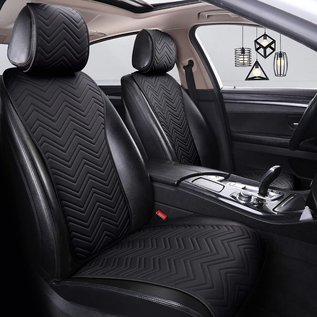 Beige Leather Car Seat Covers 11PCS V95905