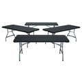 Black 6 Foot Folding Tables 4 Pack C316749