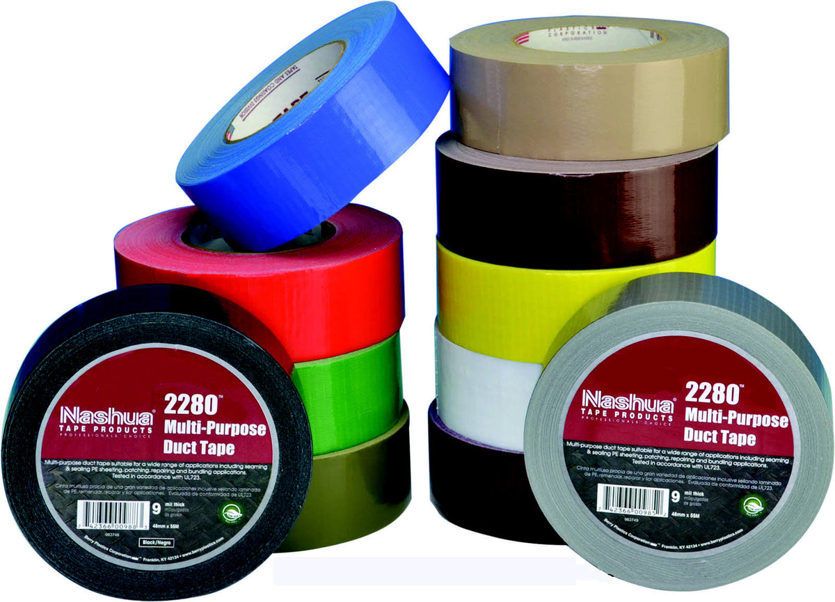 White Duct Tape 48mm x 55m Case of 24 F956020