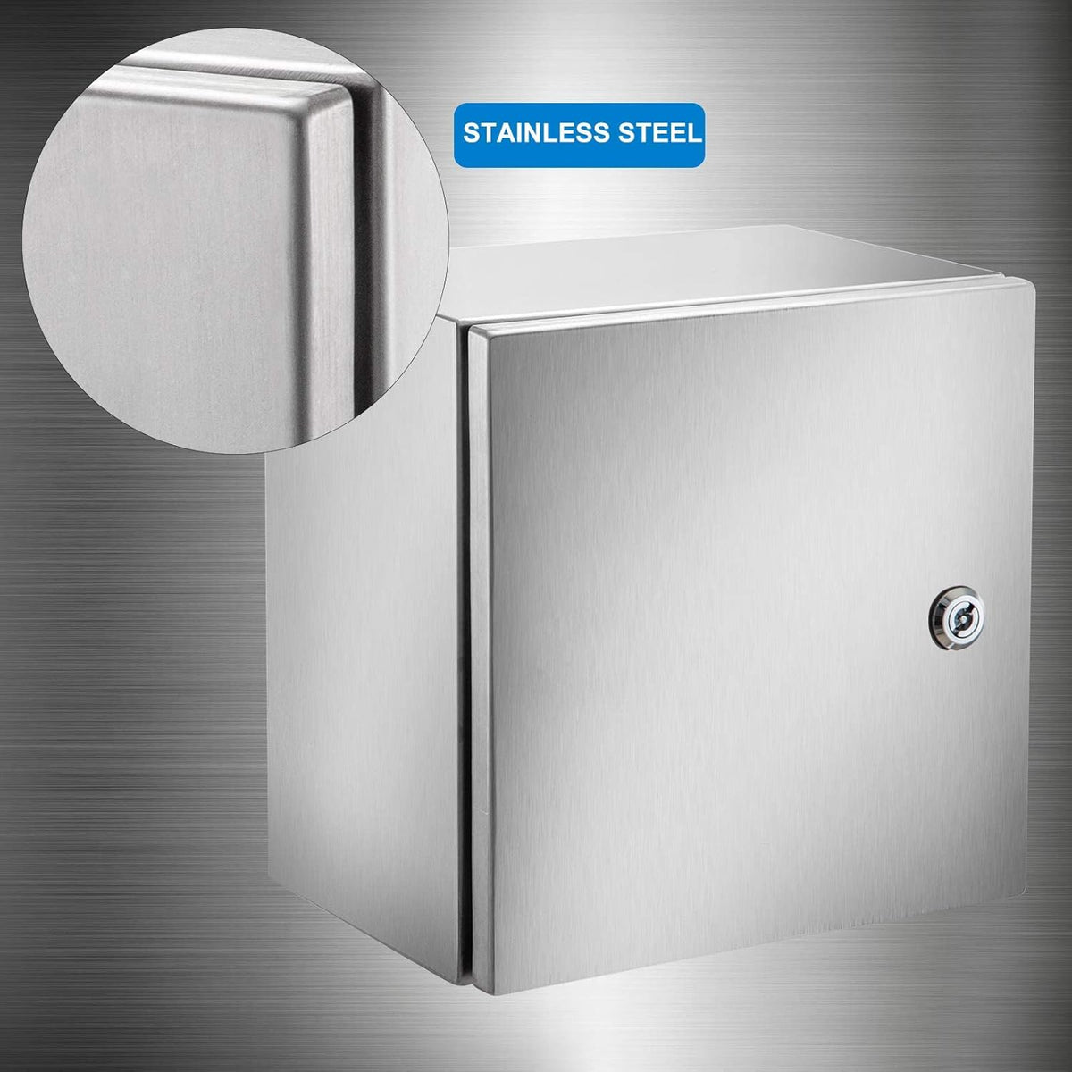 12 x 12 x 8'' NEMA 4X Steel Electrical Box with Mounting Plate N9691