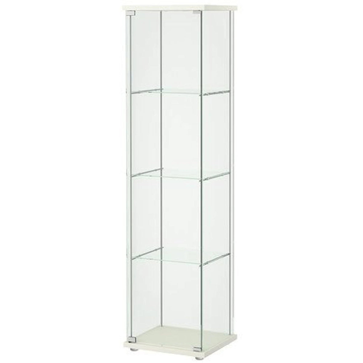 White Glass Curio Display Cabinet V671319