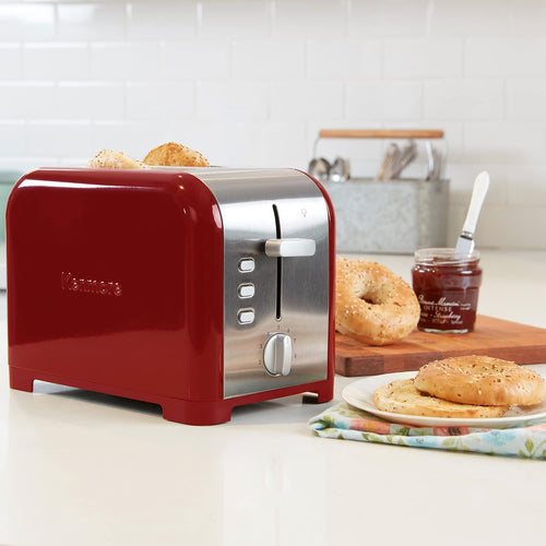 2 Slice Stainless Steel Toaster with Extra Wide Slots X687