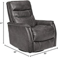 Dark Gray Swivel Glider Recliner C3517