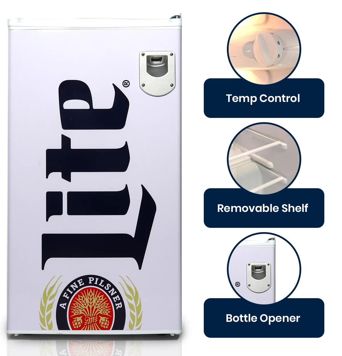 90 Litre Compact Fridge with Bottle Opener F93941