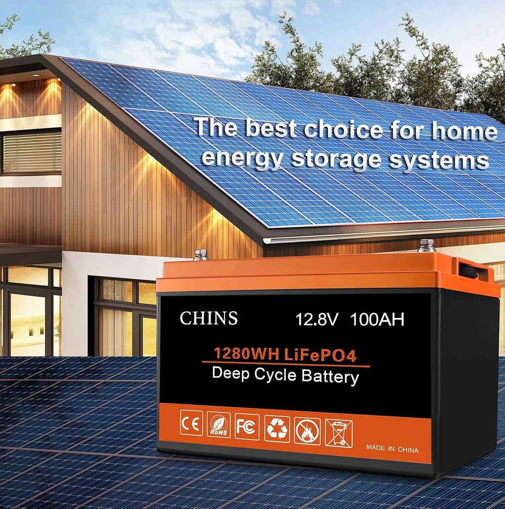 12V 100AH LiFePO4 Lithium Battery with Built-in BMS X7487