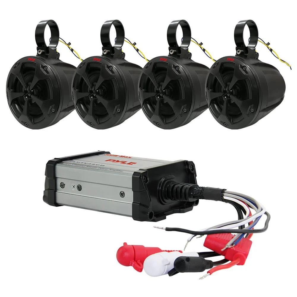 Waterproof 4 Channel Full Range Marine Speakers System L288316