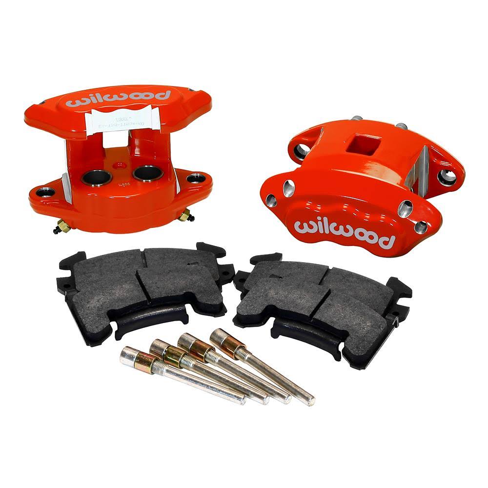 D154 Rear Caliper Kit Red 1.12in Piston 0.81in Rotor W94944