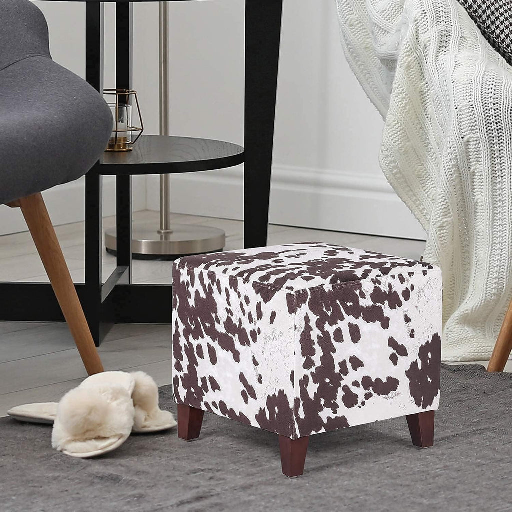 Square Ottoman With Wooden Legs M962082