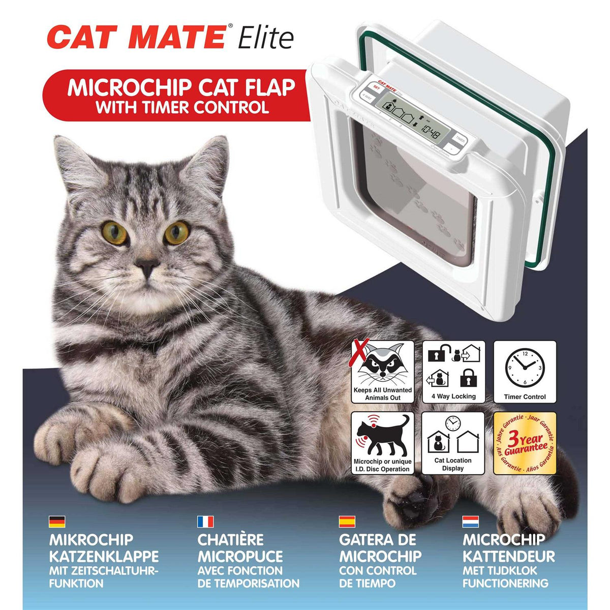 Microchip Cat Flap with Timer Control A148