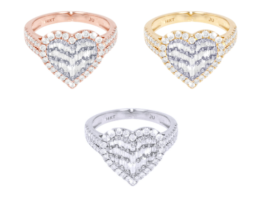 14K Yellow White Gold Diamond Engagement Ring B51233